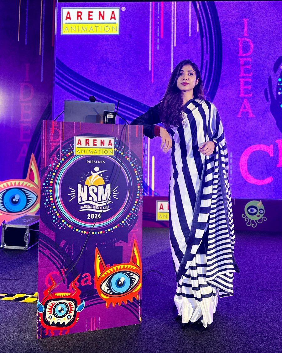 madihahasankhan's tweet image. As filmmaking moves towards technological advancement, VFX becomes undeniable. What an interesting evening spent hosting Arena Animation’s National Student Meet with industry stalwarts like Creative Director Shrinivas Mohan and C V Rao of Annapurna Studio. 

#arenaanimation