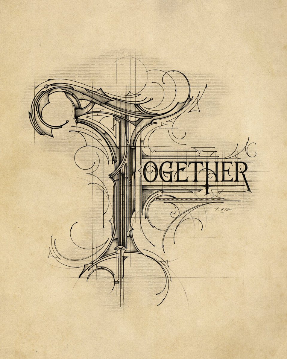 tomek_biernat's tweet photo. ☕️ | Together | Lettering ✏️ __ @Procreate
#together #lettering #Procreate #procreateapp #detailsmatter #biernat #dedigner #handlettering #sketch #litery #typism #liternictwo #lettering #layers #steampunk #victorian #vintage https://t.co/HBOARVHKQ0