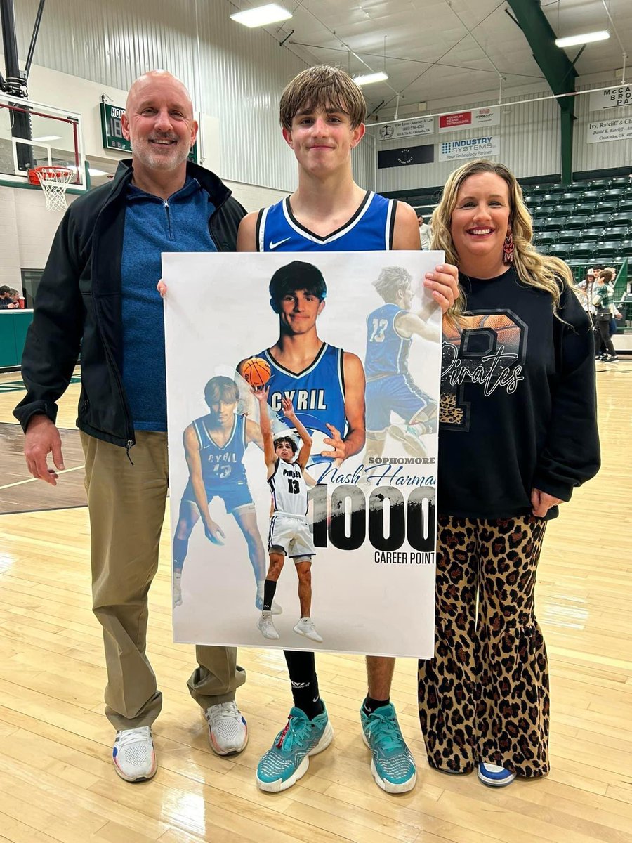 Rotnei Clarke - State Farm Insurance <a href="/rotneiclarkesf/">rotneiclarkestatefarm</a>

Welcomes CYRIL Sophomore #OKPreps NASH HARMAN to the IWasAtTheGame.com #OK1000PointClub

NASH is the son of MAUD (1989) #OKPreps TY HARMAN who held the ALL-TIME SCORING RECORD until it was broken in 2008 by ROTNEI CLARKE