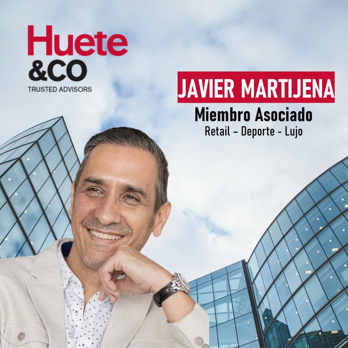 Hueteco's tweet photo. ¡NUEVO MIEMBRO ASOCIADO!
Desde Panamá se une a nuestro equipo Javier Martijena, líder del marketing en sectores como el #retail, #deportey #lujocon más de 20 años de sólida experiencia internacional en empresas multinacionales.
¡Welcome on board! Ya somos 33 miembros en 8 países! https://t.co/Wy05AsZ2rj
