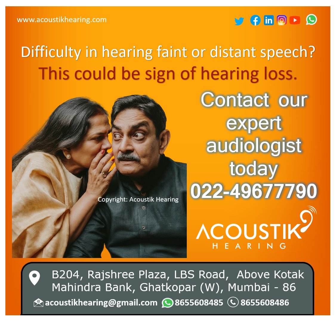 Difficulty in hearing faint or distant speech?
 This could be sign of #hearingloss.

#hearingtest #hearingproblem #hearingaid #audiologist  #digitalhearingaids #HearingClinic #kaankimachine #waterproofhearingaid #Bluetoothhearingaids  #hearingsolution #earmachine #hearingmachine