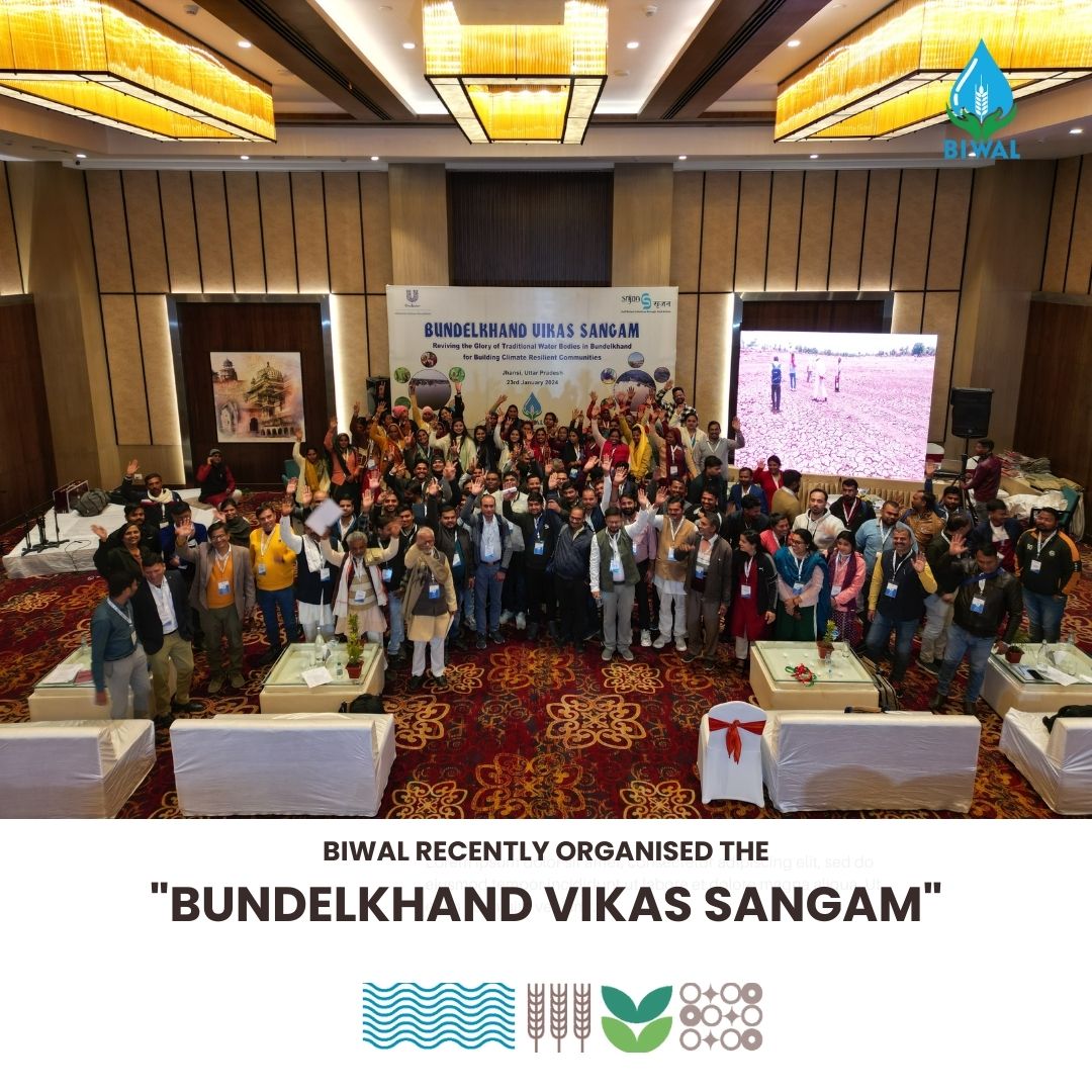 biwalprogram's tweet photo. We are happy to share that Bundelkhand Initiatives for Water, Agriculture and Livelihoods (BIWAL) organised the "Bundelkhand Vikas Sangam" workshop in Jhansi for cross learning and discussion on various topics such as tank rejuvenation, regenerative agriculture, https://t.co/4JTPBLEG17