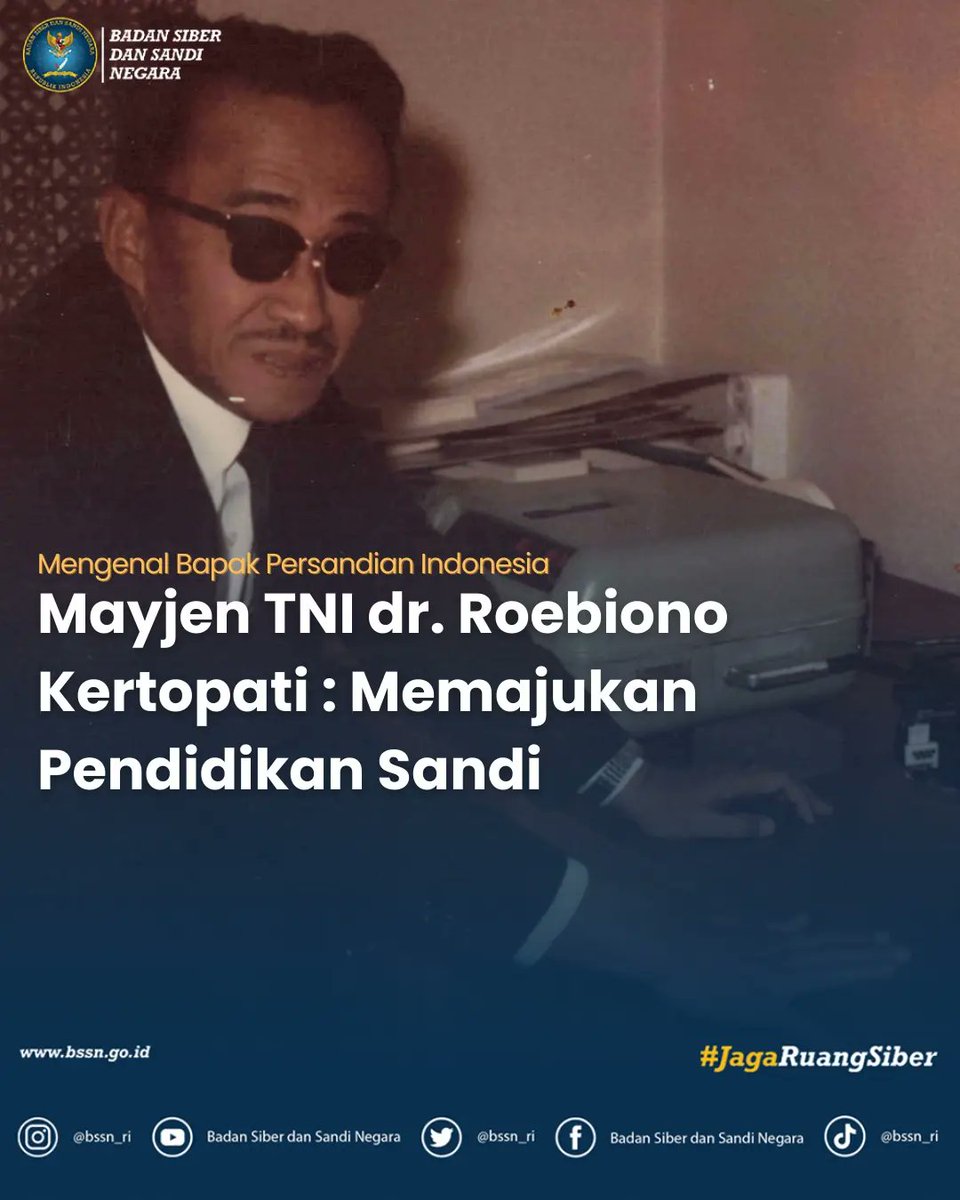 BSSN_RI's tweet photo. Roebiono Kertopati turut berjasa dalam memajukan pendidikan sandi. Kelak pendidikan sandi terus berkembang hingga saat ini menjadi Politeknik Siber dan Sandi Negara.
#TGPN
#AkademiSandiNegara
#SekolahTinggiSandiNegara
#PoltekSSN
#RoebionoKertopati
#BSSN
#JagaRuangSiber https://t.co/4tXEh22SYV