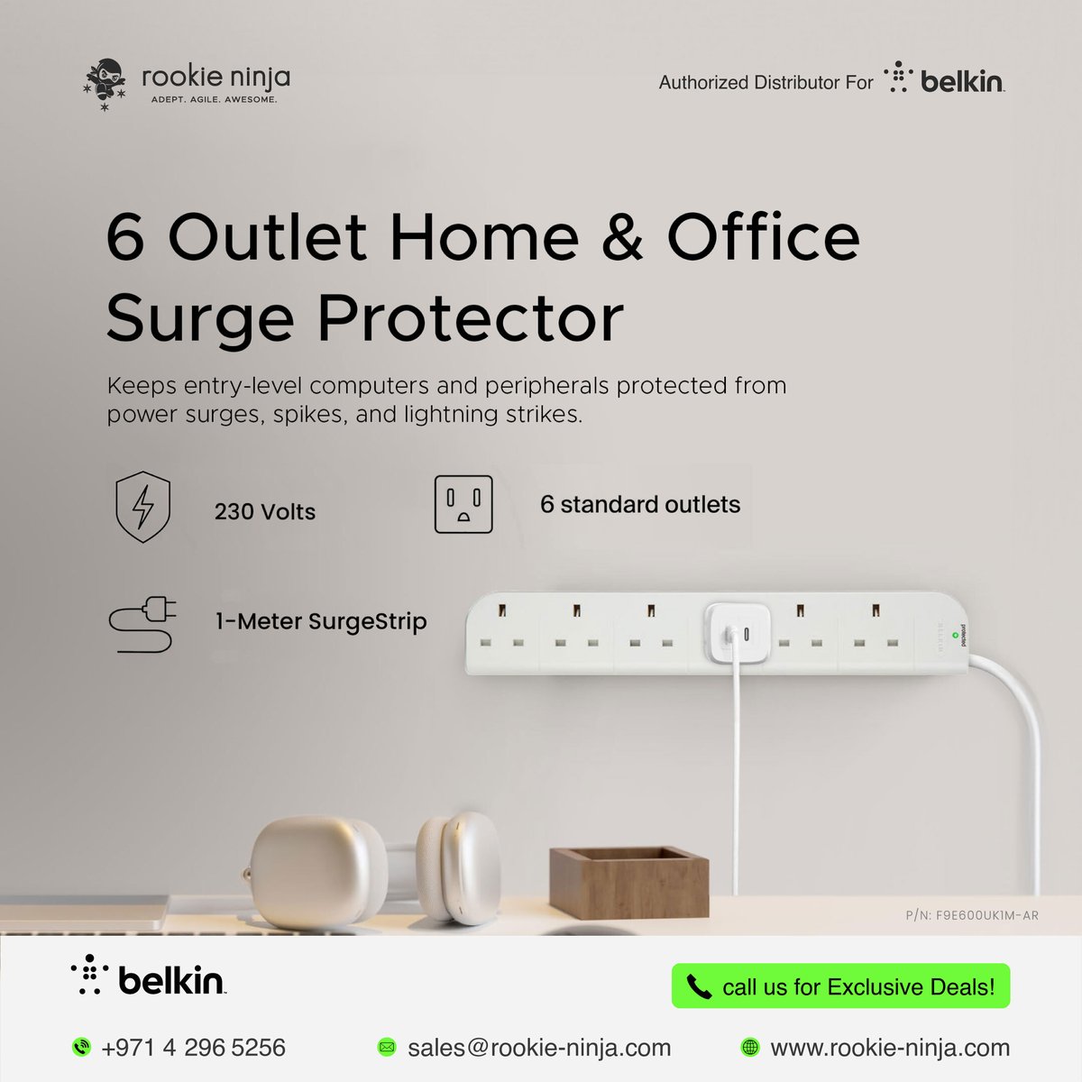 rookieninjagt's tweet image. Safeguard your entry-level computers and peripherals from power surges, spikes, and lightning strikes with ease. Call us now for special deals! → lnkd.in/dTE3-gid

#BELKIN #surgeprotector #powerextension #surgestrip #TechEssentials #rookieninja