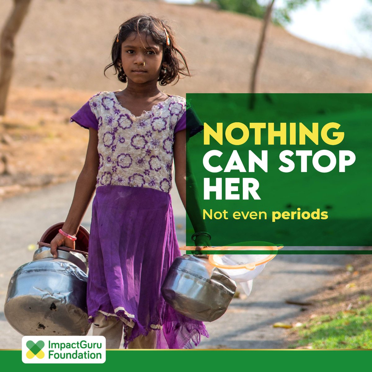 In the lead up National Girls and Women in Sports day, let’s help our champs fight period poverty by empowering them with Menstrual Hygiene Kits. You can do your bit by donating: impactgurufoundation.org/menstrual-hygi…

#ImpactGuruFoundation #PeriodPoverty #EmpowerHer #HealthyBharatHappyBharat