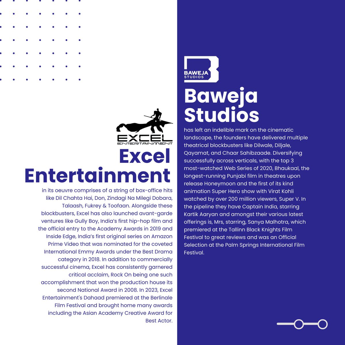 Excel Entertainment and Baweja Studios join hands for their third collaboration. @ritesh_sid @FarOutAkhtar @bawejastudios #HarmanBaweja