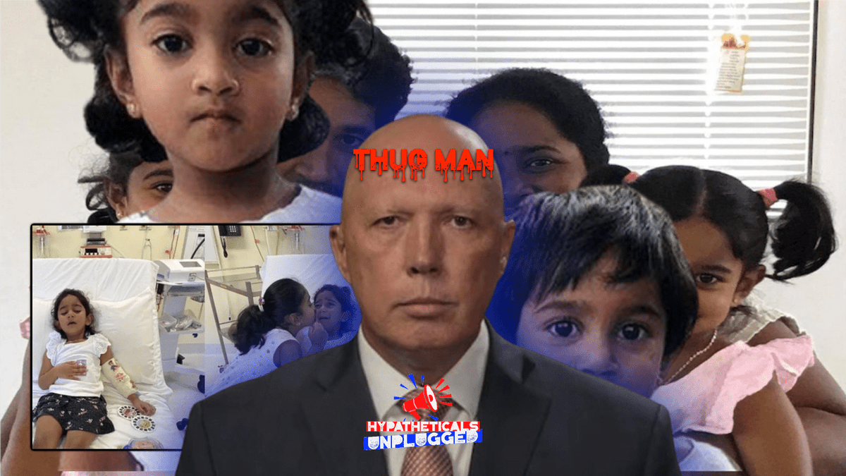 ArgueMyAss's tweet photo. #PeterDutton is apparently at a loss as to why #MaclolmTurnbull called him #SpudTheThug - So, we thought we'd remind him
PETER: Remember these #Biloela kids? WE DO
Remember voting against #MEDIVAC?
#ThugMan dadadadadada Thug Man
It is unfair though as spud is actually a wimp https://t.co/t6fxGe6dGD