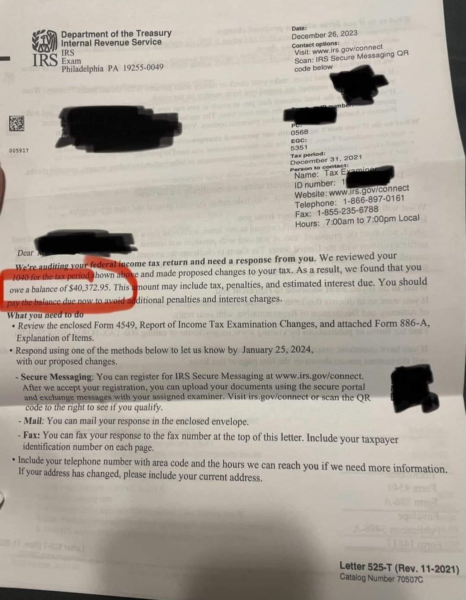 AUDITED + $40,000 BALANCE DUE 🤯

Be careful on your tax returns this year. PPP loans are catching up to people…

#taxes #ppploans #taxreturn #irs