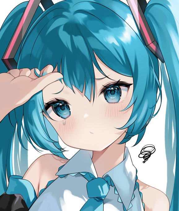 前髪カット失敗… #初音ミク