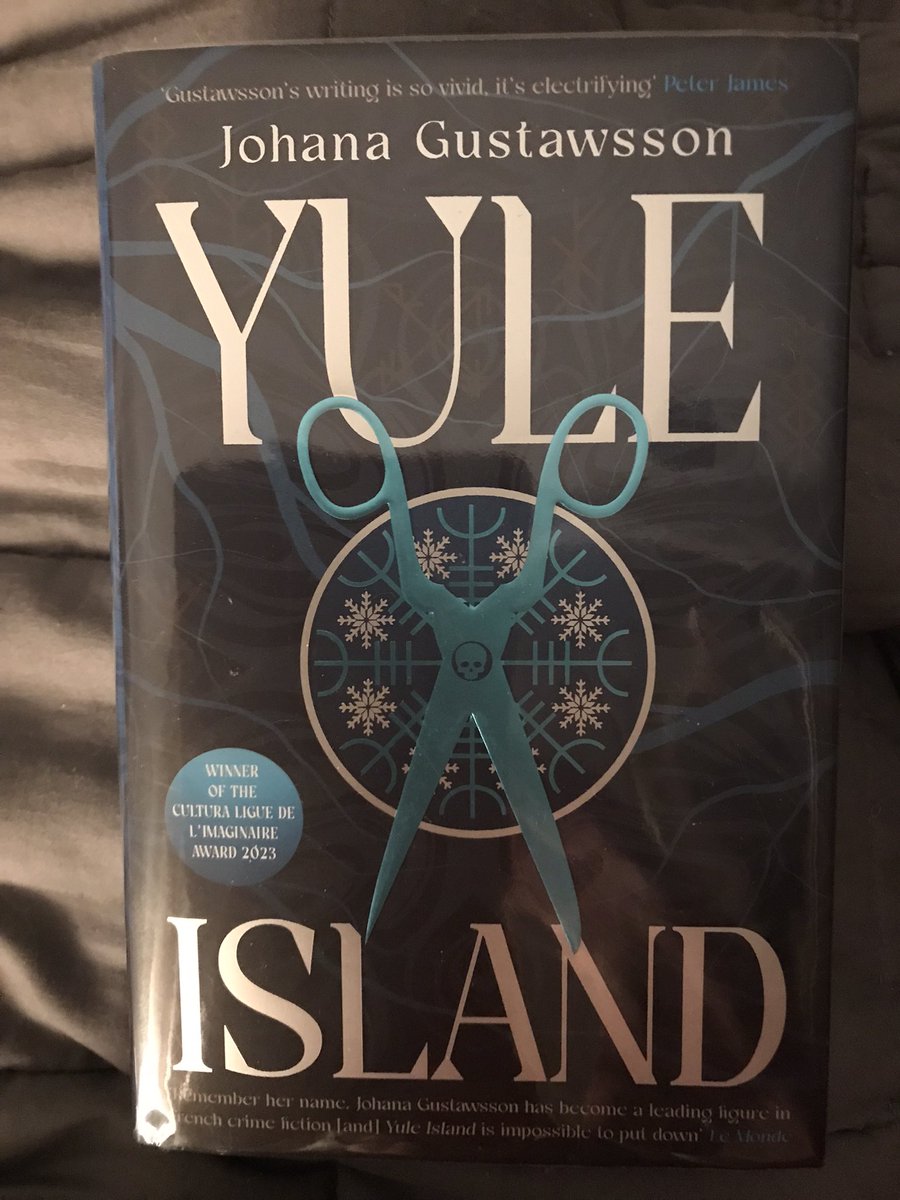 Just finished a fantastic icy thriller, #YuleIsland by @JoGustawsson, trans from the French by @givemeawave, published by @OrendaBooks. I loved it! The perfect creepy setting I could see, feel, and smell. Great characters, some I hope to meet again as the series goes on. ❤️