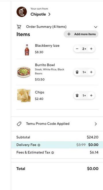 woldowo's tweet photo. Retweet so everyone eat
FREE DOORDASH🍔🍟🥤
they deleted tweet it still works https://t.co/Cqf4zysZzH