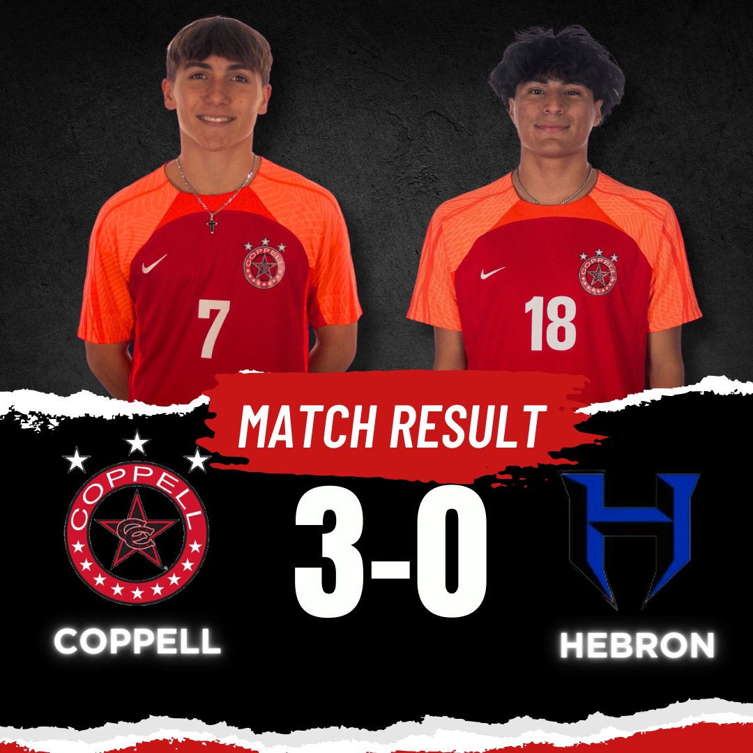 🎉 Victory Alert! 🎉
Our Coppell soccer boys soared to success with a fantastic win against Hebron! ⚽🏆 The energy on the field was electric, the communication was spot on, and everyone was united with one common goal - to dominate the game! 👏👊 Way to go, boys!  #CoppellSoccer
