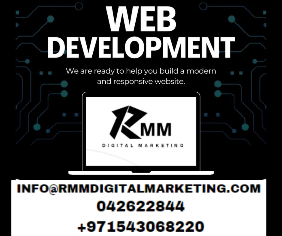 RMM DIGITAL MARKETING SERVICES PLATFORMS FOR YOU
Contact us now
#Pakistan #AdCampaigns #neilpateldigital #AffordablePrices #uaedigitalmarketing #mobilef #DigitalRevolution #Hurryup #DigitalDubai #Responsive #GraphicDesigning #DigitalAdvertisingUAE #CustomerEngagement #Sale