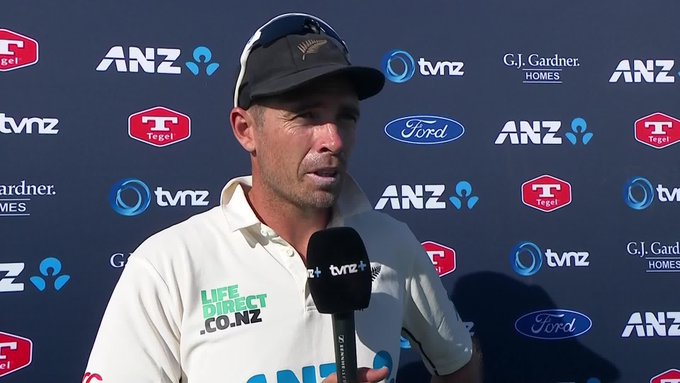  🗣 Hear from captain Tim Southee after 281 run win against South Africa. 📹 Credits: Twitter/BLACKCAPS