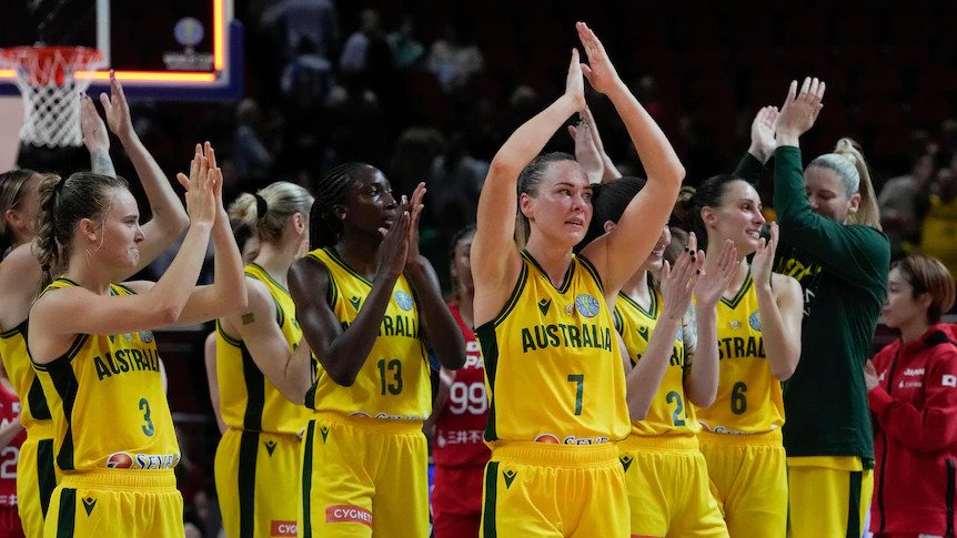 SportingScc's tweet photo. The Opals begin their quest to qualify for the Paris 2024 Olympic Games tomorrow! 

Their first game is against Brazil and you can catch all the action on ESPN! Let's go Aussies 🏀

#SportingChanceCollective #Opals #FemaleAthletes #ParisOlympics https://t.co/9ad2eI2Ej8