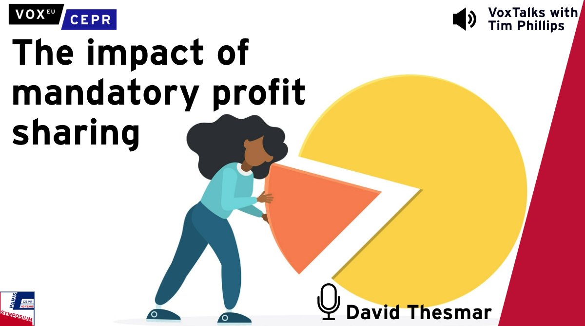 voxeu's tweet photo. What is the impact of profit-sharing laws?
In the latest #VoxTalk @dthesmar @MITSloan discusses with @timsvengali how these laws impact employee earnings and productivity
Listen here 🎧https://t.co/YMqZAyfZjk
#Podcast #France https://t.co/NoxtOj9FTk