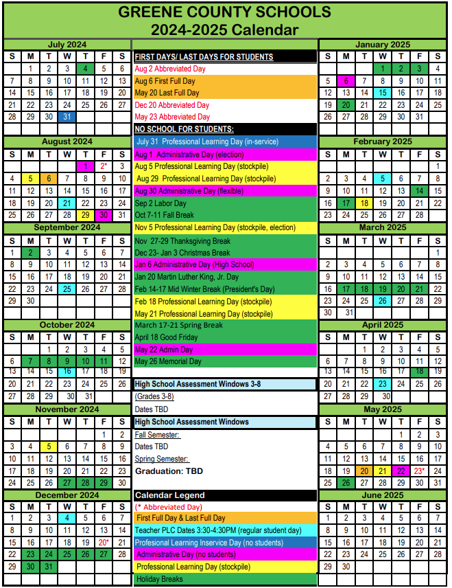 Greene Co TN Schools on X: "The full calendar can be viewed under the  current calendar on the page linked below. https://t.co/5jNYFxIYFY  https://t.co/fAGlztiXrG" / X