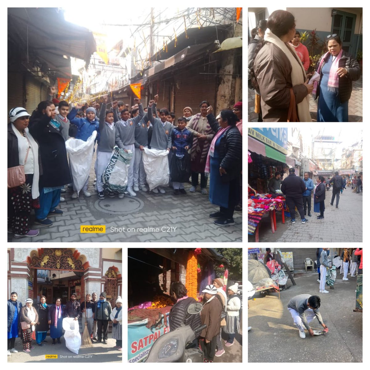 McJalandhar's tweet image. 5 feb 2024 Under the campaign &quot;Plastic waste collection&quot; Conducted at Patel chownk flower markit,Mai Heera gate market, Chintpurni Mandir and mittha bazar.
Ploughing of plastic waste and being aware of the market stop to use plastic waste with students and teaching staff.#pmidc
