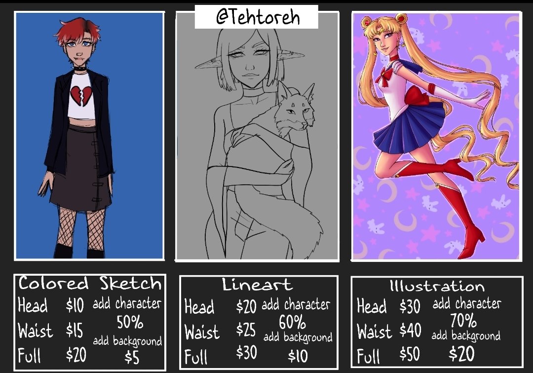 tehtoreh's tweet photo. Hello,
I am requesting commissions to help with medical bills and moving costs. I had 15 appointments all within the first 30 days of the year and the bills are about to start coming in for them. If anyone is interested, please DM me. https://t.co/Syq0ixMtow