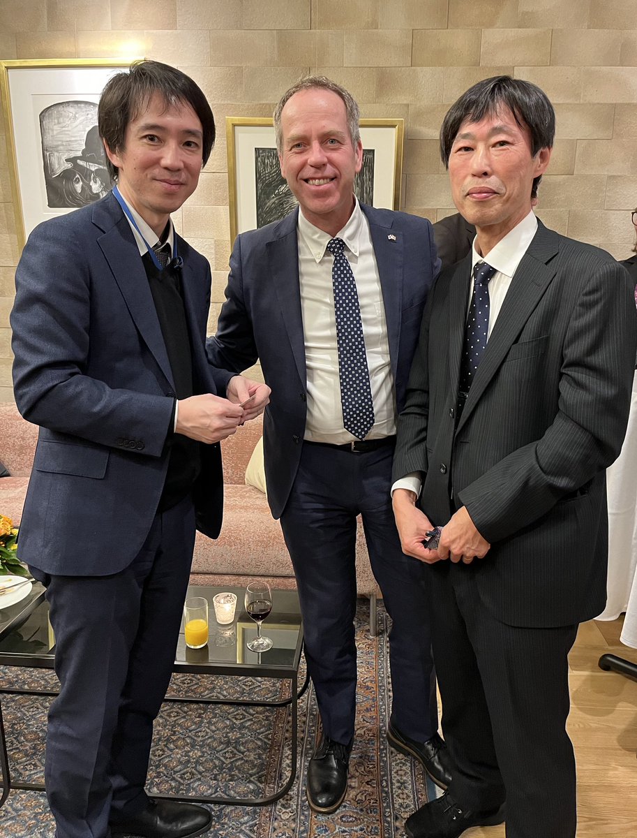 NorAmbTokyo's tweet photo. Science and technology cooperation 🇯🇵🇳🇴 on the agenda in Tokyo this week! Great for me to host the two delegations for informal meet and greet at the recidence before our 8th Joint Committee Meeting today. Many thanks to MOFA and Ambassador Kaji for hosting the meeting! 👍🏻 https://t.co/EK9W21g2cF