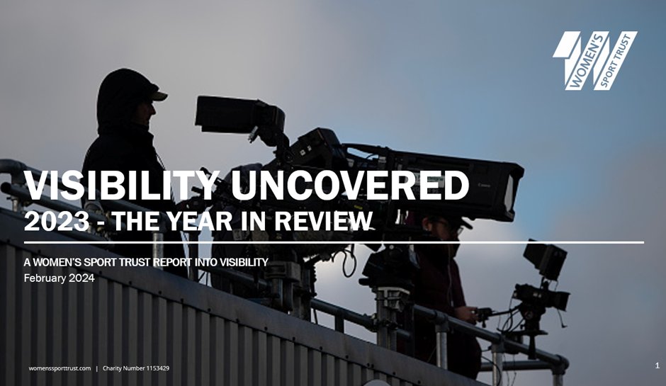 Today @womensporttrust publish a full review into women’s sport visibility. 

The report provides a level of detail around attendances, digital and broadcast that has never been compiled in one place. 1/9