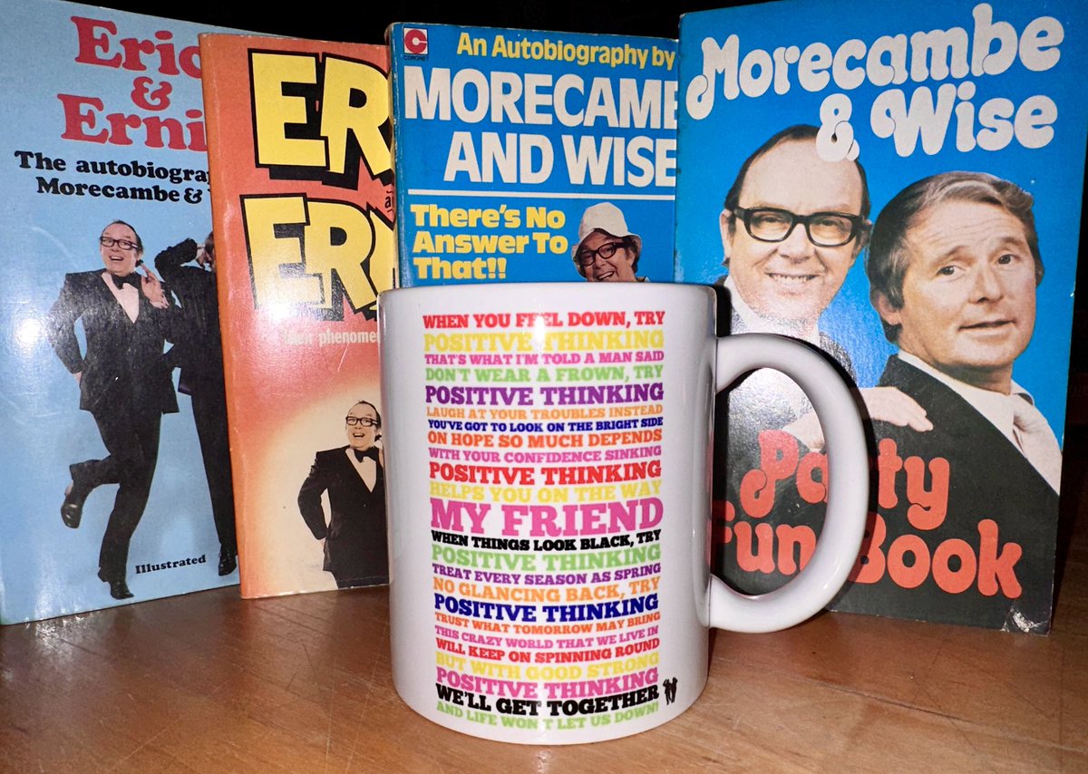 I’d thought I’d come back with a little competition!

If you want to win this “one off”
#MorecambeAndWise #PositiveThinking Mug…

All you have to do is…

♥️ Like
🌞 Share
👓 Follow

…and it could be yours!

Winner announced tomorrow morning…I’ll DM the winner!

More below 👇🏻