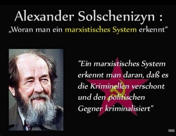 RoWa1776's tweet photo. „You can recognize a Marxist System by the fact that it spares criminals and criminalizes political opponents “ https://t.co/snh9zXqfQD