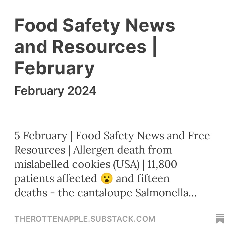 karenconstable4's tweet photo. Catch up on #foodsafety news from around the globe each week with a short, curated roundup.  Here's this week's 
https://t.co/3XQgS7Pjnk https://t.co/mppdoAUtUG