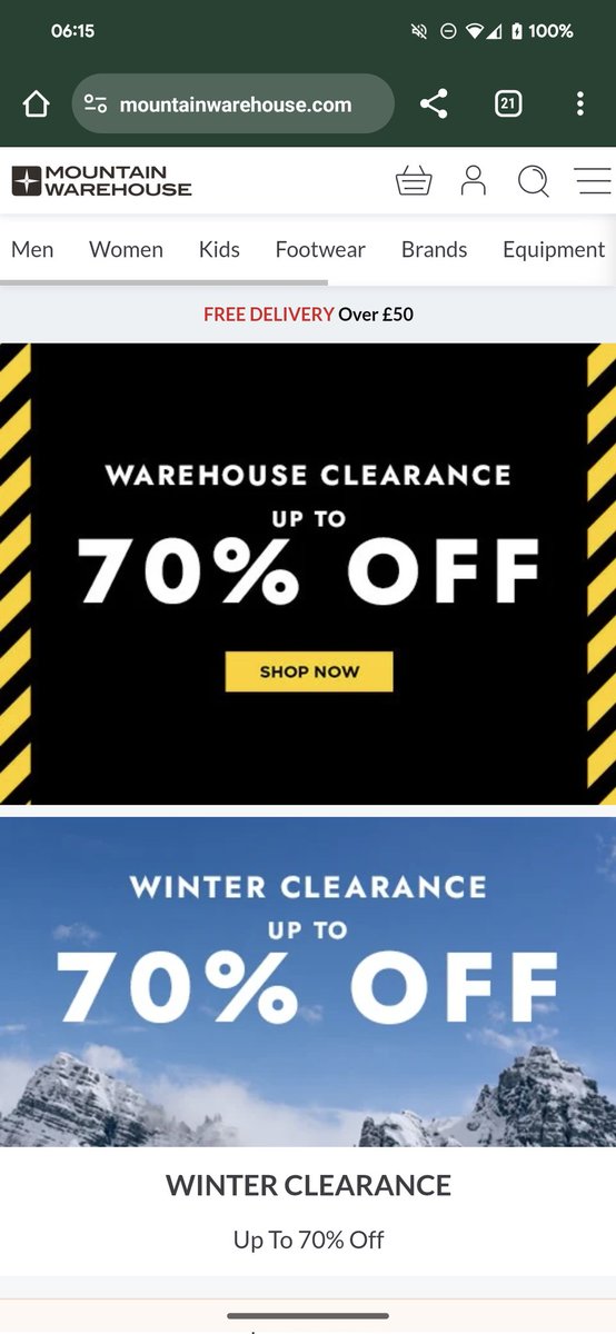 @MountainWHouse it would appear you have a cloaned website that is all kinds of dodgy.... The one on with 80% sale is a dodgy site....