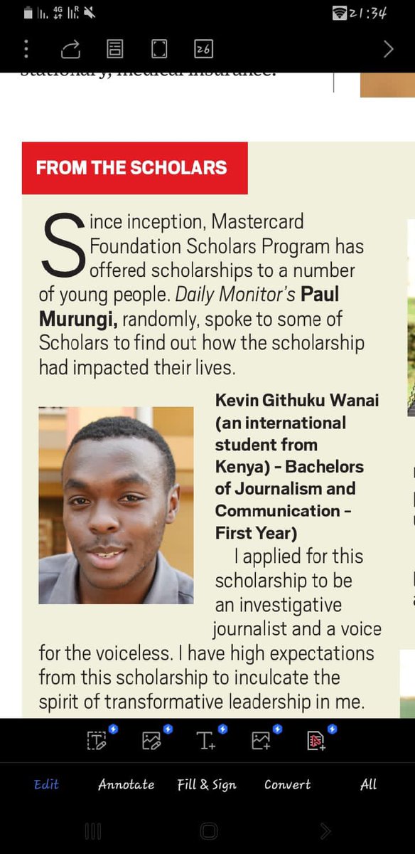 KGithuku96's tweet photo. Picture 1 is what I told the Newspaper @DailyMonitor in August 2019 as a fresher and Picture 2 is what I told the same Paper in February, 2024 as a graduate of Journalism and Communication from @Makerere courtesy of the @MCFMakerere. 
We keep the dream alive! https://t.co/EM9dICdsxN