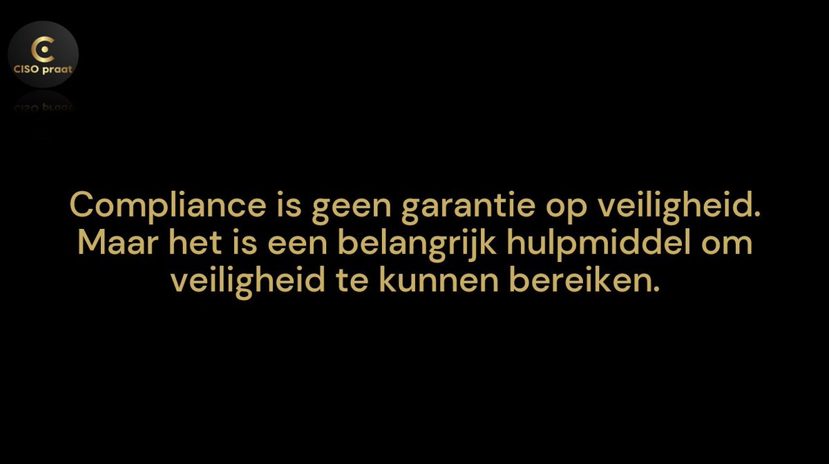 CISO praat tweet media