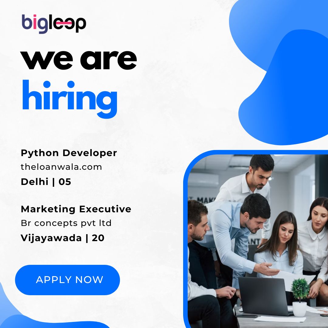 Unlocking Opportunities Thrive in the Private Sector!

Apply Now: bigleep.com

#work #jobs #jobsearch #business #recruitment #recruiting #marketing #jobfair #working #careers #nowhiring #resume #RelationshipManager #marketingexecutive #pythondeveloper #PrivateJobs
