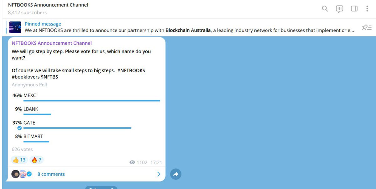 Following the comprehensive survey conducted on both our X page and Telegram channel regarding the potential inclusion of CEX listings, we are committed to diligently aligning with the expectations of our community.

At present, our focus lies in meticulously assessing the myriad