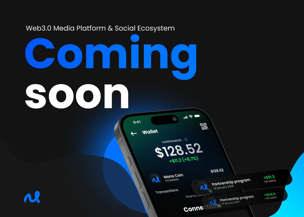 Mano_labs's tweet image. Great things become real.
Stay in touch.
Mano Labs Team .
#Web3 #Crypto #Blockchain #TON #cryptocurrency