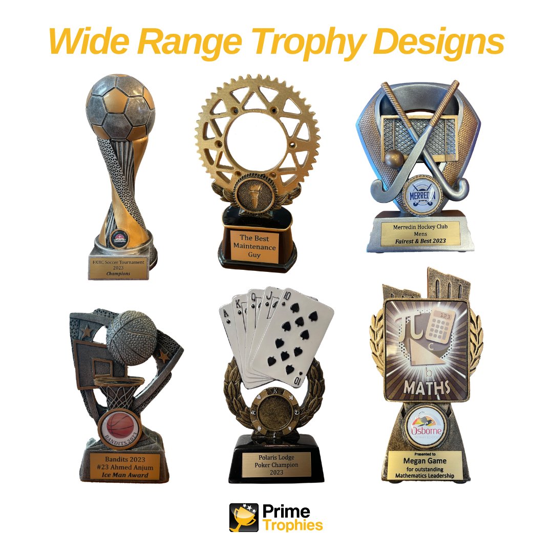 Trophy designs for ANY sport and activity, look no further because we have them all 🏆

#sportsawards #sportsclubs #soccer #basketball #footy #athletics #swimming #gymnastics #bowling #darts #poker #assortedtrophies #engravings #primetrophies #perthtrophies