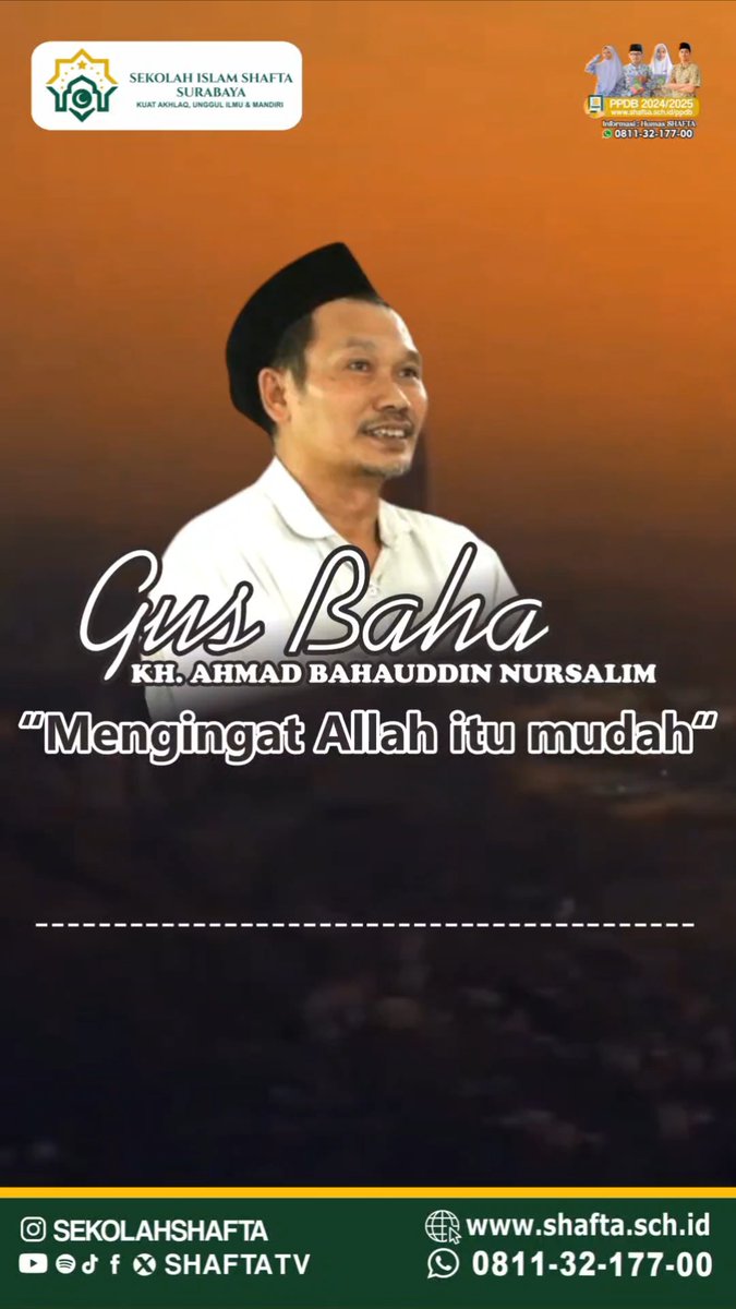 shaftatv's tweet photo. Yuk tonton dan simak pembahasan "mengingat Allah itu mudah" dari Gus Baha kali ini di link berikut ya😊👇🏻
https://t.co/zEEFZoBlCj
#SekolahSHAFTA
#SHAFTATV💚 https://t.co/7yZ5OHBDYN