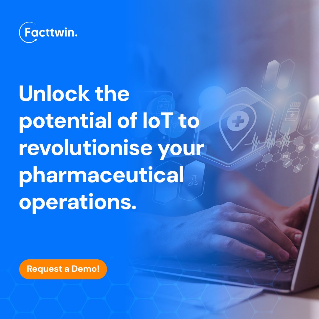 facttwiniiot's tweet photo. Discover how Facttwin reshapes the pharmaceutical landscape by elevating efficiency, data management, and compliance. Join us in setting a new standard for manufacturing excellence. Book your Demo Today.
https://t.co/iDfqaYc81p
#Facttwin #IndustrialIoT https://t.co/csmtpWdOtR