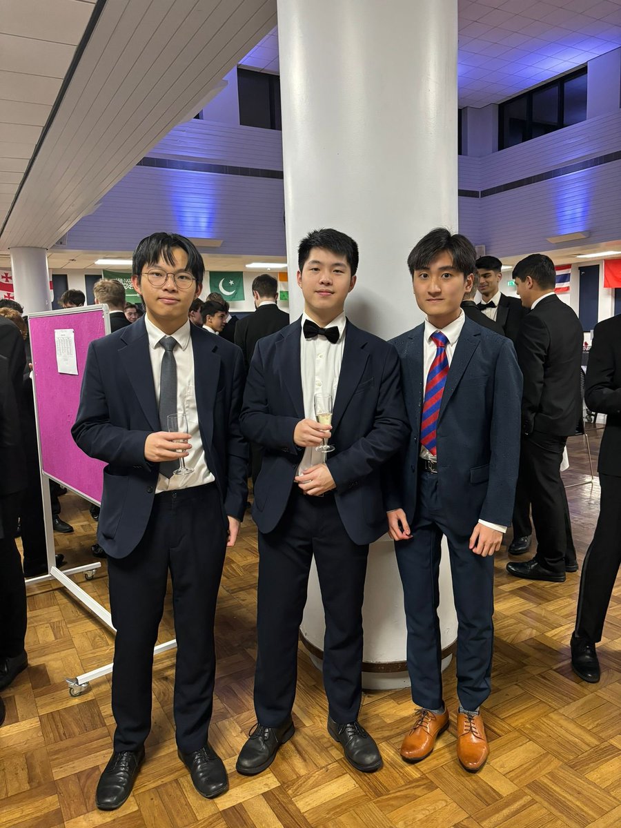 Edmund, Howard and Bosco at the scholars' dinner last night.