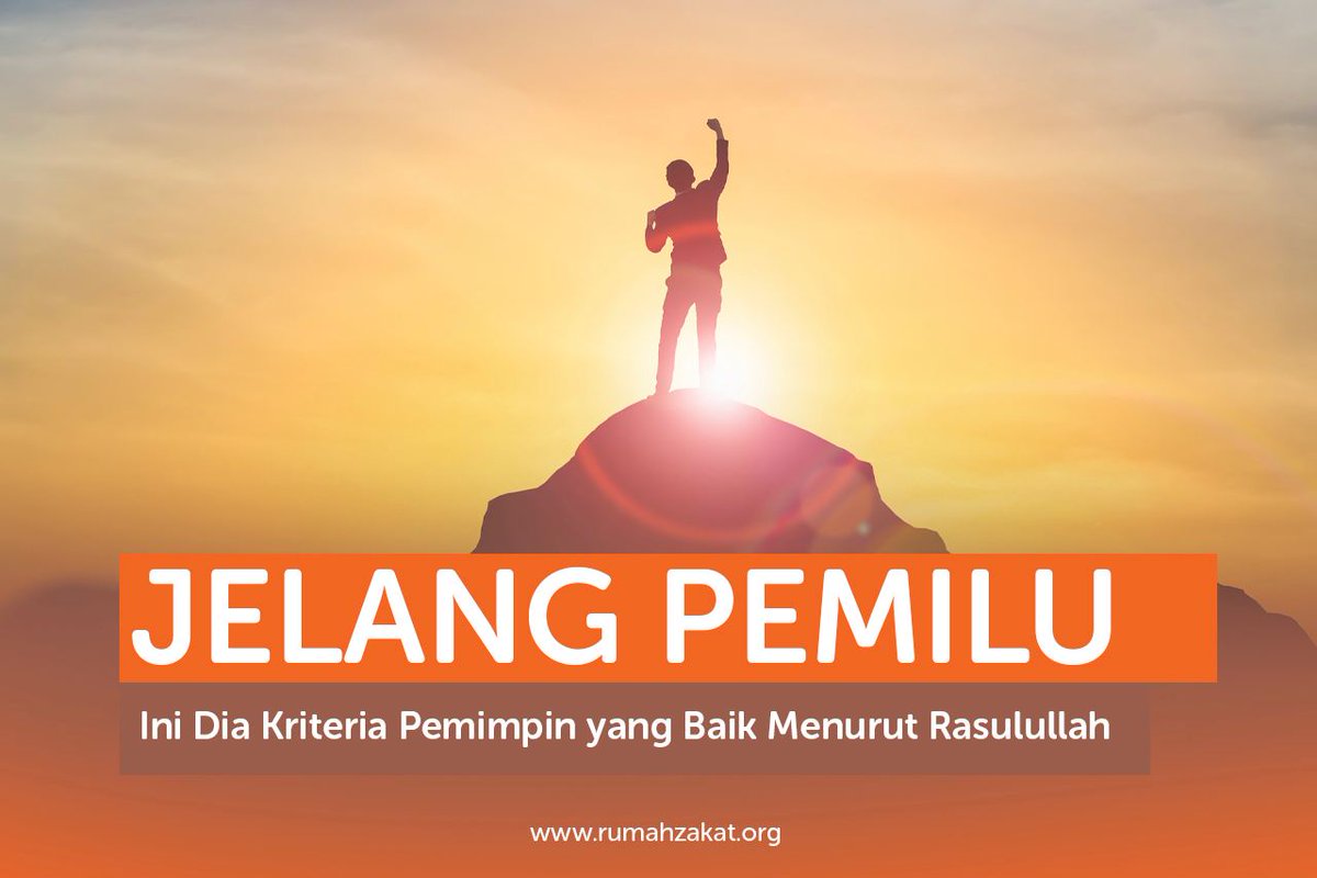 Sahabat, Islam sangat ketat dalam menetapkan pemimpin, apalagi pemimpin suatu negeri. Karena sebentar lagi Pemilu, tentu kita harus pandai memilih pemimpin. Nah, ada sifat-sifat pemimpin yang baik yang digambarkan oleh Rasulullah, yang seperti apakah itu? rumahzakat.org/id/pemimpin-ya…