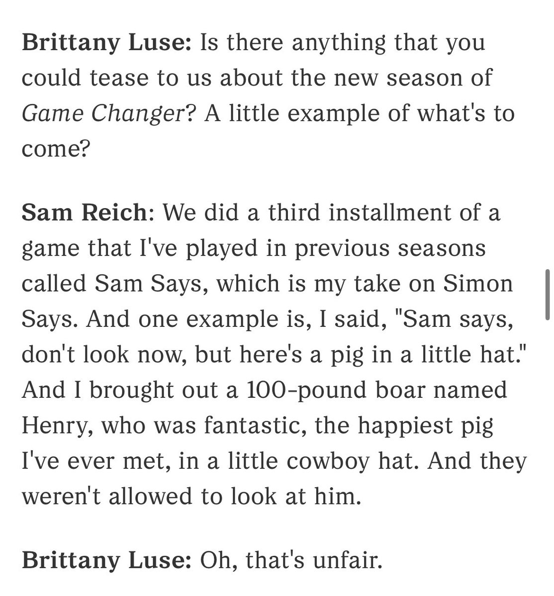 all of you should read npr’s interview with sam reich immediately thanks