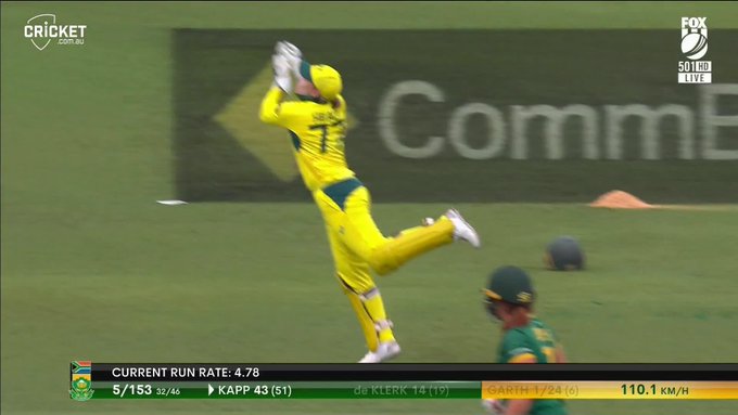 That's ODI catch No.100 for Alyssa Healy! 📹 Credits: Twitter/cricketcomau