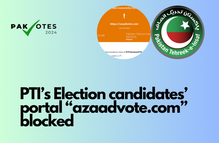 PakvotesPk's tweet image. After @PTIofficial&apos;s official website, insaf.pk, candidates’ portal, pticandidates.com &amp;amp; voter helpline (+920516133331), azaadvote.com has become inaccessible in #Pakistan

pakvotes.pk/ptis-alternati…

#PakVotes #Elections2024