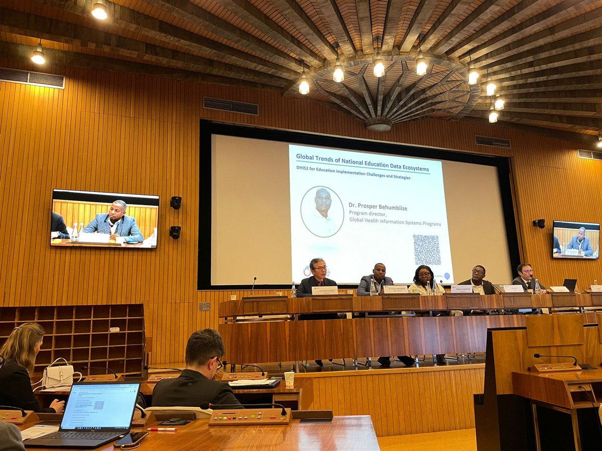 On the Sport with UNESCO and several Africa States in the on going Data and Statistics Conference in Paris France - Discussing the @dhis_2 for Health Experience in Addressing the Education Data Challenges #DataConference
#EducationData