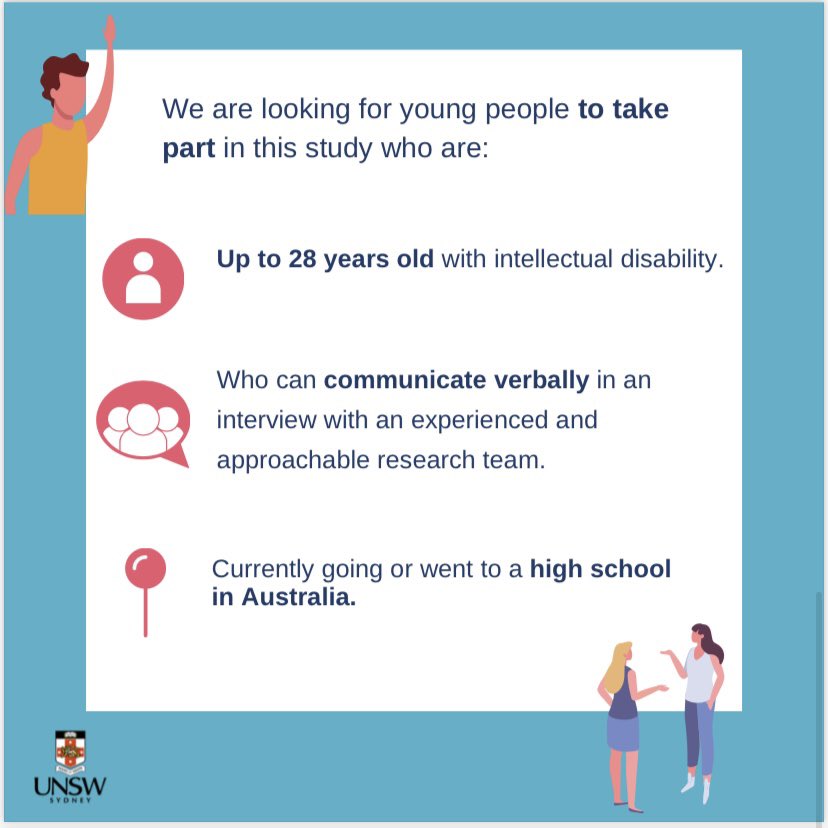 We are talking with teenagers & young people (up to 28yo) with intellectual disability about what they learnt at high school about #health #healthcarechoices & #genetics See our website to contact us if you are interested in this important study geneequal.com/current-news/g… @TheRACP