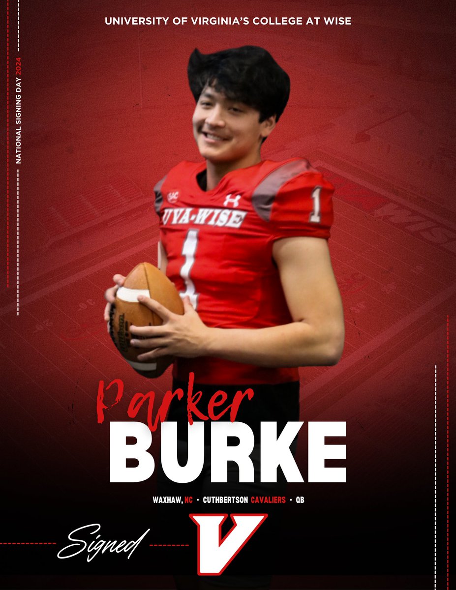 Welcome to the <a href="/UVAWiseCavsFB/">UVA Wise Football</a> family @parkerburke19 !
#PEWAV #FFF #HTR