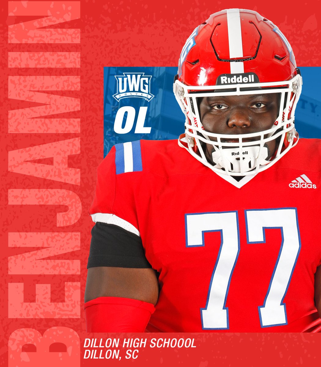 UWGFootball's tweet image. A massive people mover from the Palmetto State 🌴

Jayden Benjamin
🏈: Offensive Lineman
🏡: Dillon, SC
🎓: Dillon HS
📏: 6-4 | 330
📽️: hudl.com/v/2MLetS

#WeRunTogether | #Pack24 | @TrittRealty