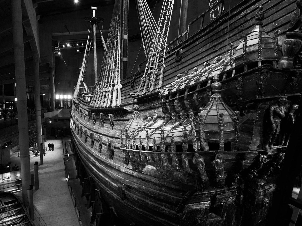 ProfTonyPollard's tweet photo. I like to start my Wednesday’s off with a visit to see Vasa in Stockholm. Never ceases to amaze. Sank in 1628 and raised in 1961. https://t.co/A2Sw2C3UhX