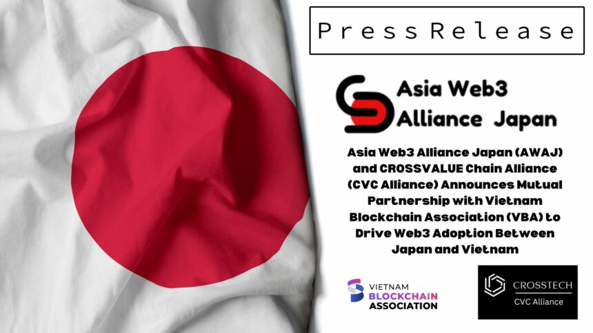 blockza_io's tweet photo. [#PressRelease]  Asia Web3 Alliance Japan (@AWAJ_official #AWAJ) and CVC Alliance (@crosstech_main) announce a partnership with the Vietnam Blockchain Association (@VietnamVBA) to bridge the gap between #Vietnam and #Japan.🤝🏻   

Get ready for upcoming a variety of events, meetups, hackathons, and much more!  Read the official press release here: https://t.co/tQqHu8FCpA
#Web3 #collaboration #VBA #AWAJ