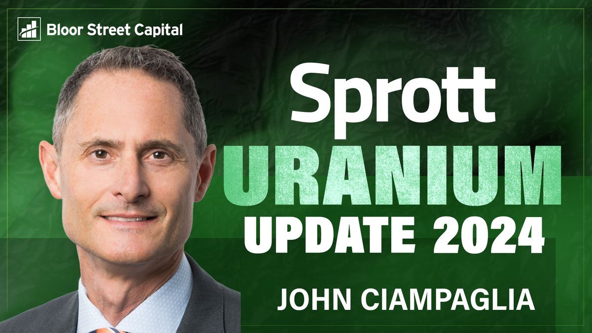 John Ciampaglia of @sprott provides an update on #SPUT and #uanium flows and provides insights from a recent European marketing trip. Replay bit.ly/3OySwDp