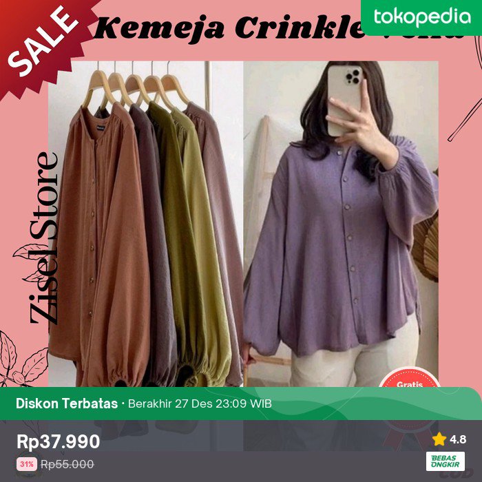 HilyaMega_Store's tweet photo. Ada diskon 31% nih jadi Rp37.990. Cek di Tokopedia, deh
https://t.co/FlC6Bdj1aD https://t.co/81EsIZiUI5
